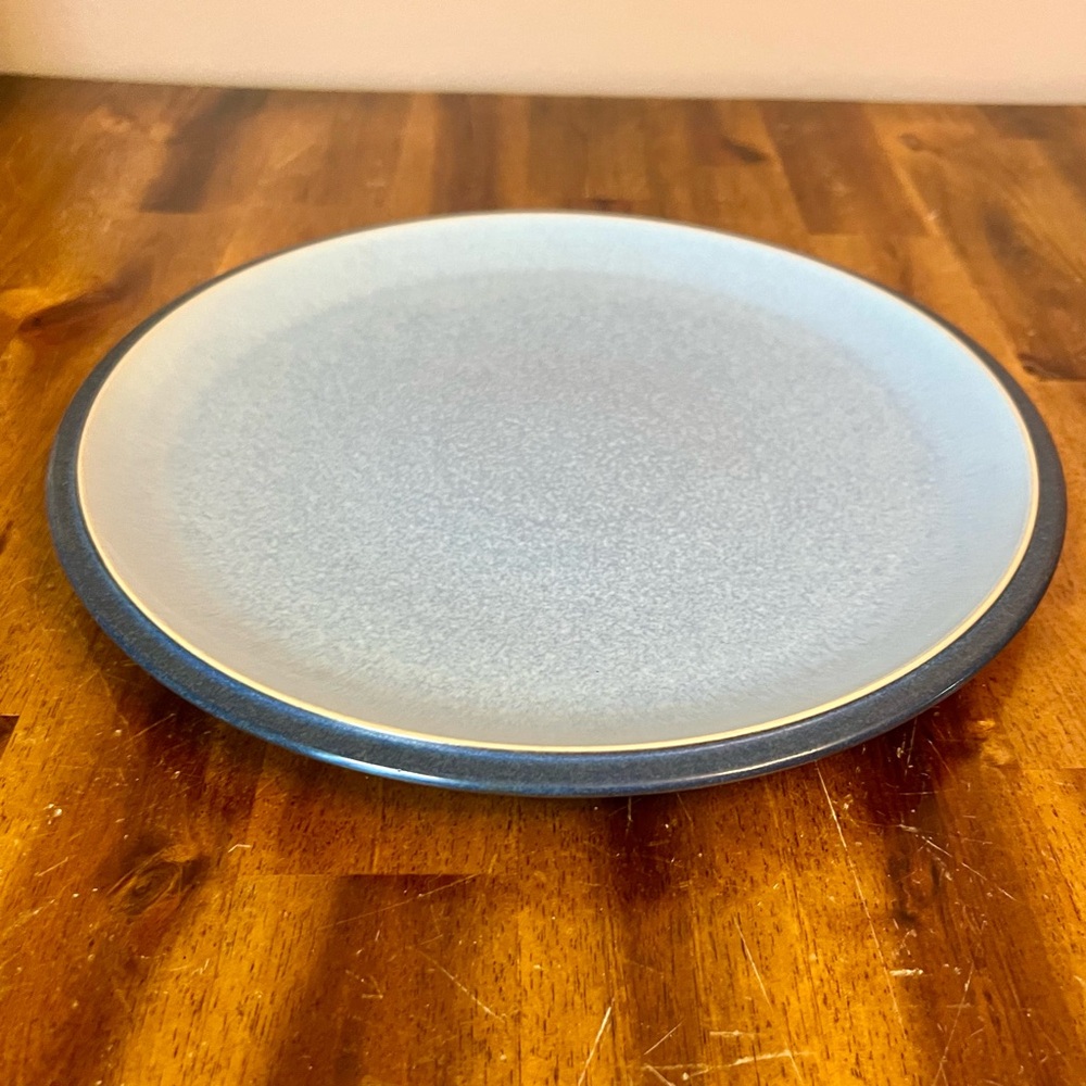 DENBY England Blue Jetty Conrflower English Dinner Plate 10.5" Retired